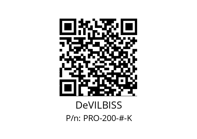   DeVILBISS PRO-200-#-K