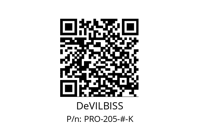   DeVILBISS PRO-205-#-K