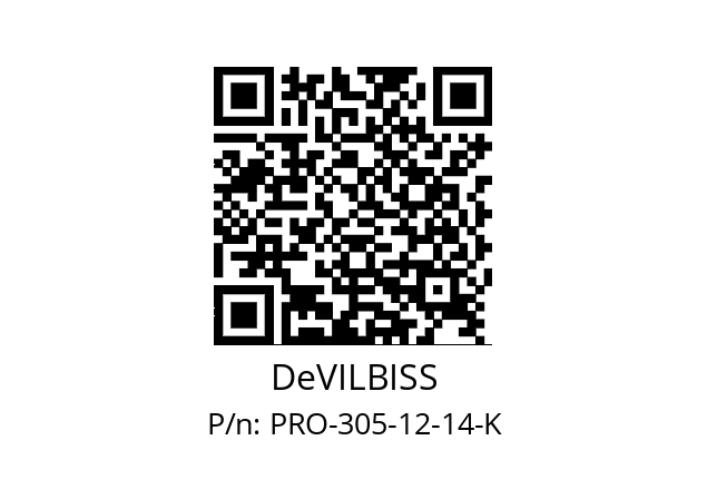   DeVILBISS PRO-305-12-14-K