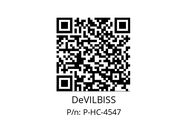   DeVILBISS P-HC-4547