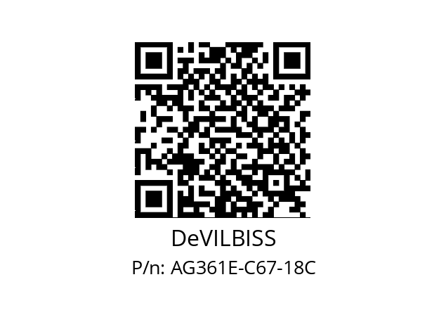   DeVILBISS AG361E-C67-18C