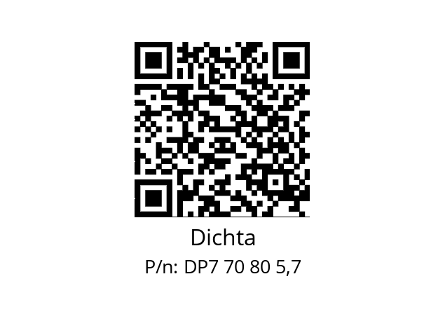   Dichta DP7 70 80 5,7