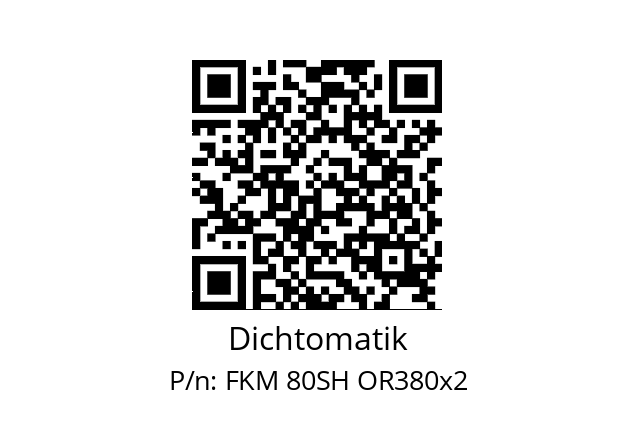   Dichtomatik FKM 80SH OR380x2