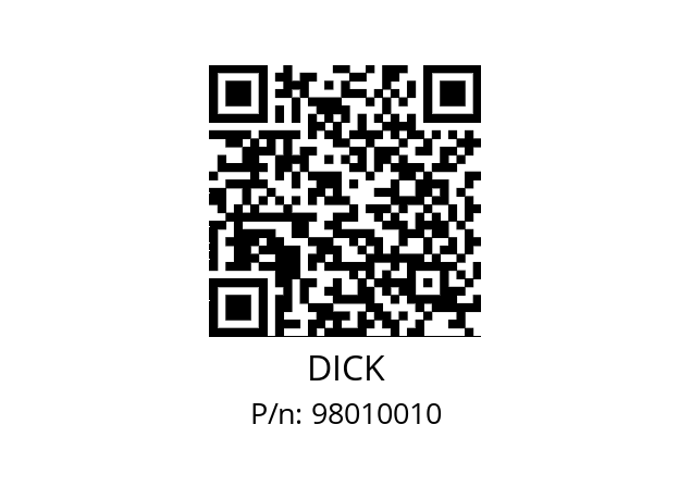   DICK 98010010