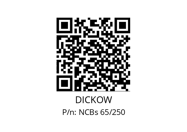   DICKOW NCBs 65/250