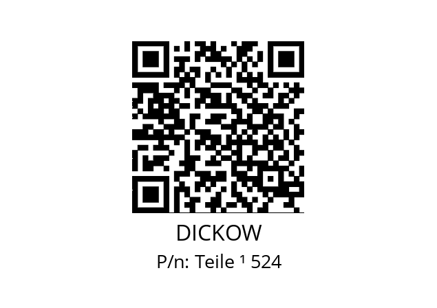   DICKOW Teile ¹ 524