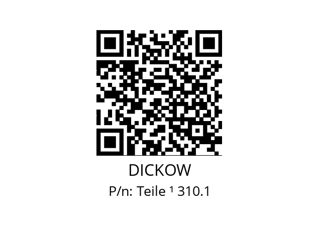   DICKOW Teile ¹ 310.1