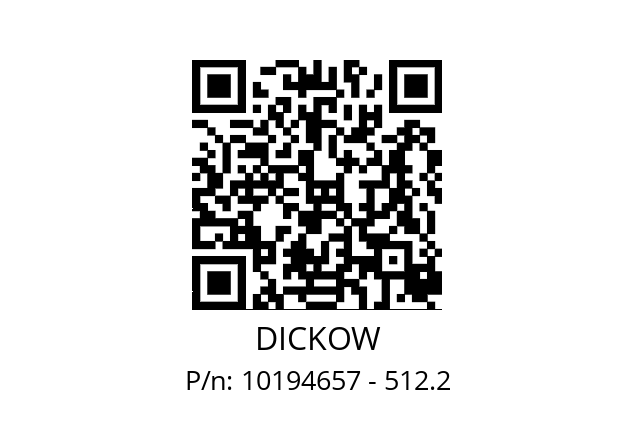   DICKOW 10194657 - 512.2