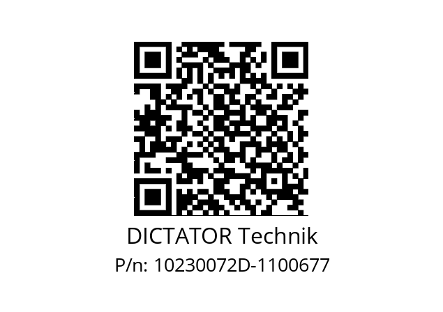   DICTATOR Technik 10230072D-1100677