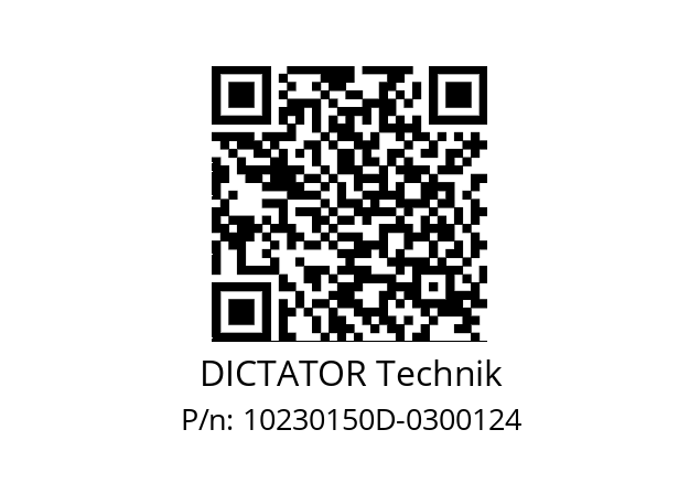   DICTATOR Technik 10230150D-0300124