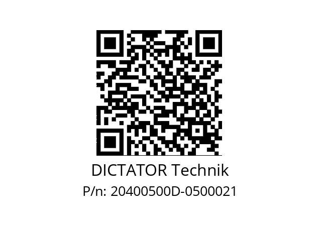   DICTATOR Technik 20400500D-0500021