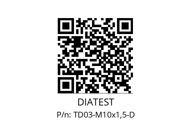   DIATEST TD03-M10x1,5-D