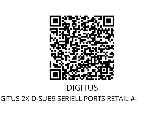   DIGITUS PCI CARD DIGITUS 2X D-SUB9 SERIELL PORTS RETAIL #-                  PNB: DS-33003