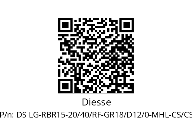   Diesse DS LG-RBR15-20/40/RF-GR18/D12/0-MHL-CS/CS