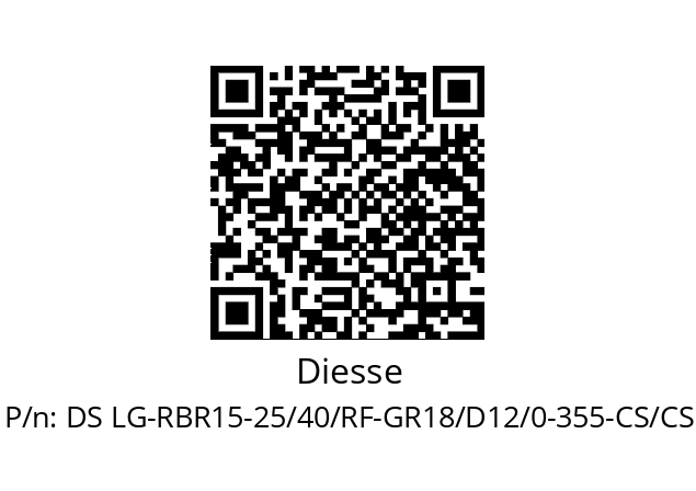   Diesse DS LG-RBR15-25/40/RF-GR18/D12/0-355-CS/CS