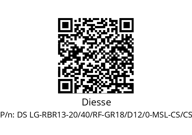   Diesse DS LG-RBR13-20/40/RF-GR18/D12/0-MSL-CS/CS