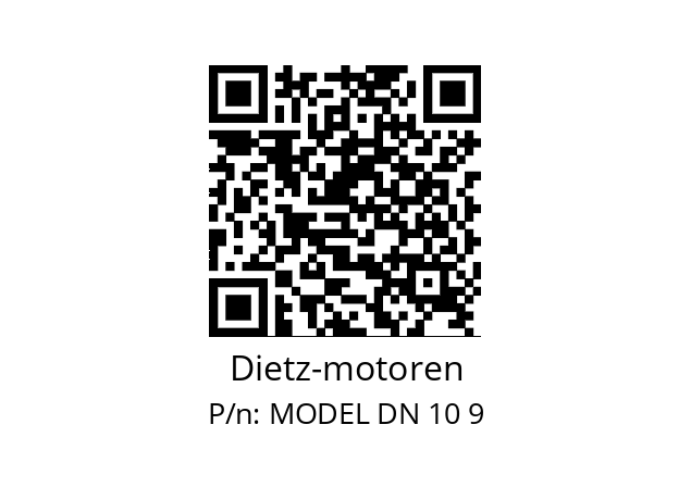   Dietz-motoren MODEL DN 10 9