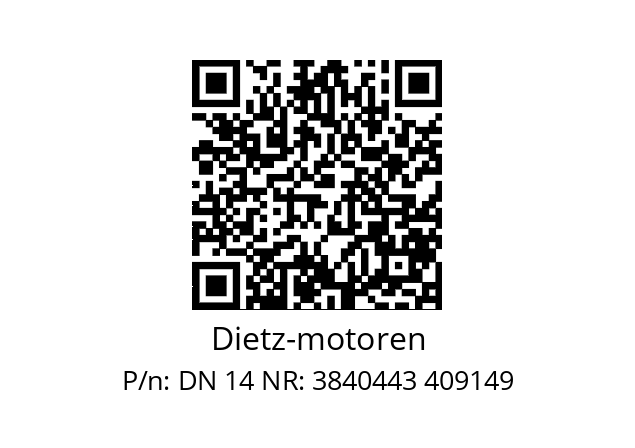   Dietz-motoren DN 14 NR: 3840443 409149