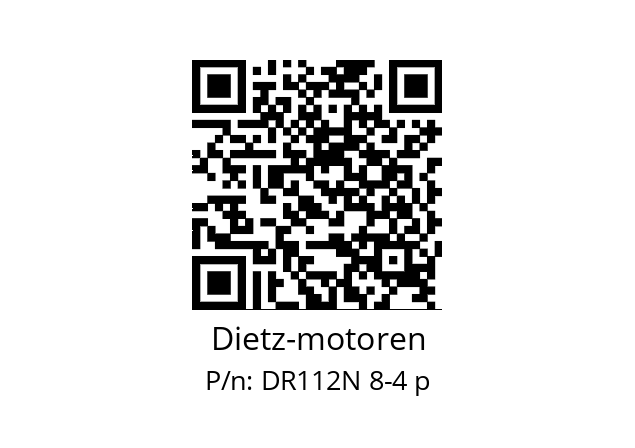   Dietz-motoren DR112N 8-4 p