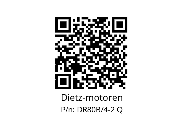   Dietz-motoren DR80B/4-2 Q