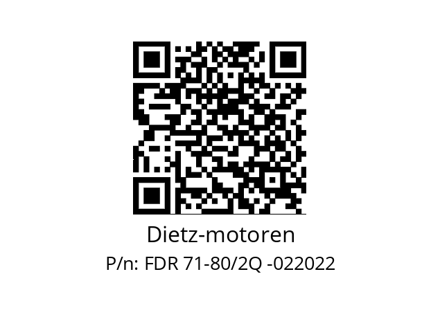   Dietz-motoren FDR 71-80/2Q -022022