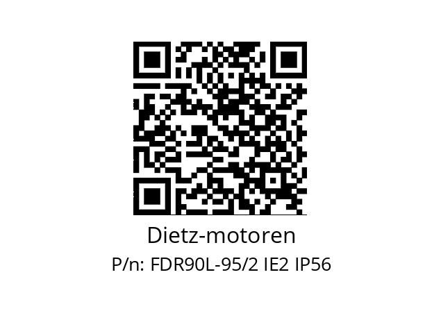   Dietz-motoren FDR90L-95/2 IE2 IP56