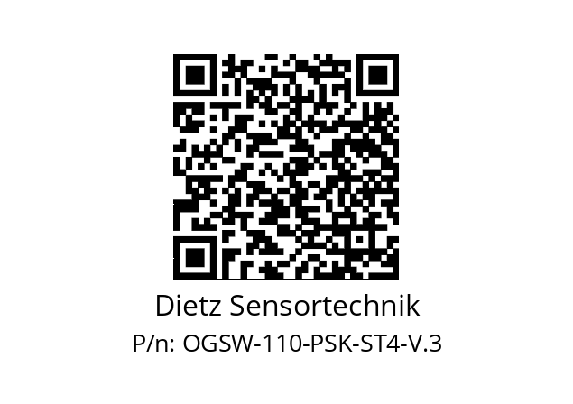   Dietz Sensortechnik OGSW-110-PSK-ST4-V.3