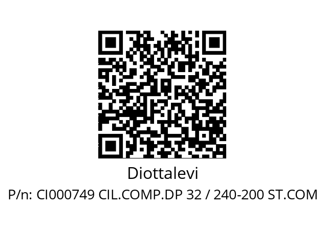   Diottalevi CI000749 CIL.COMP.DP 32 / 240-200 ST.COM