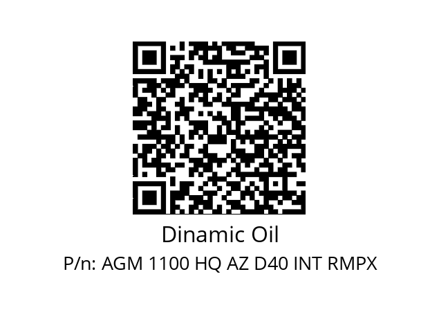   Dinamic Oil AGM 1100 HQ AZ D40 INT RMPX