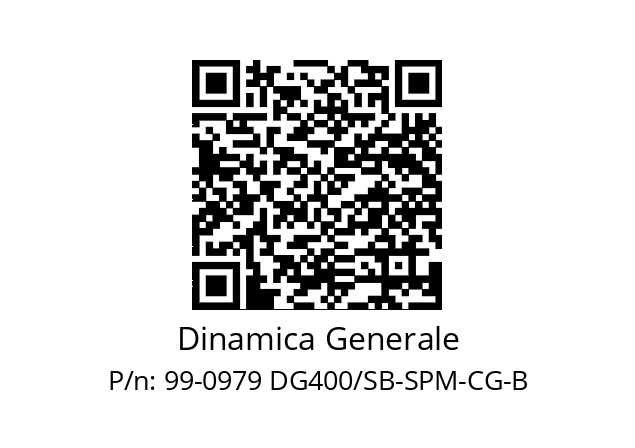   Dinamica Generale 99-0979 DG400/SB-SPM-CG-B