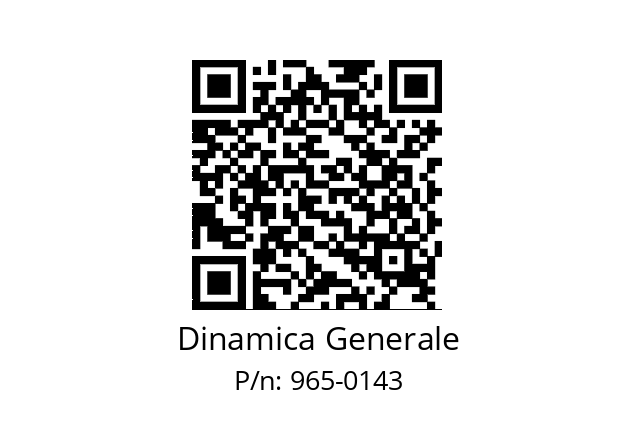   Dinamica Generale 965-0143