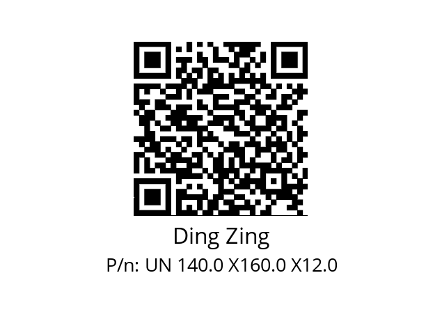   Ding Zing UN 140.0 X160.0 X12.0