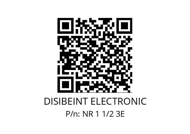   DISIBEINT ELECTRONIC NR 1 1/2 3E