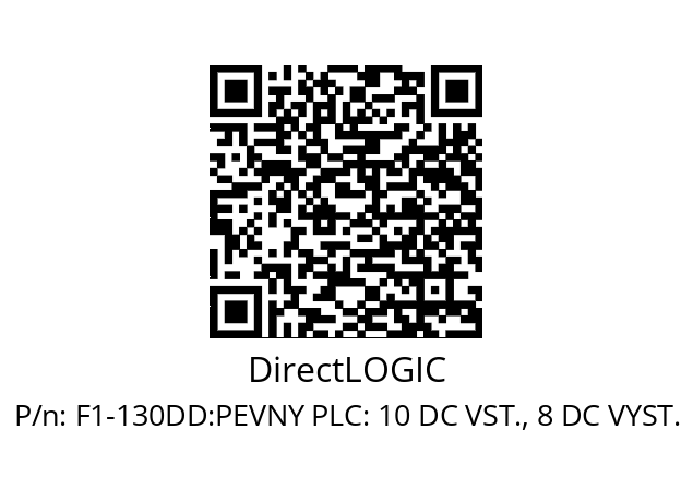   DirectLOGIC F1-130DD:PEVNY PLC: 10 DC VST., 8 DC VYST.