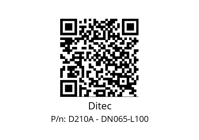   Ditec D210A - DN065-L100