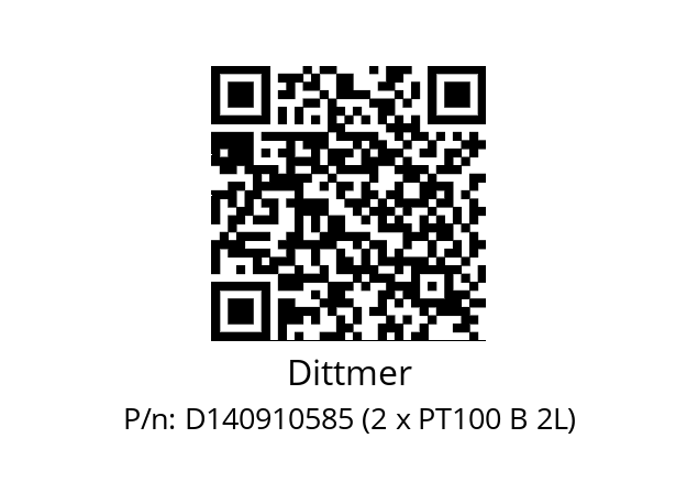   Dittmer D140910585 (2 x PT100 B 2L)