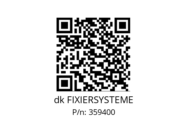   dk FIXIERSYSTEME 359400