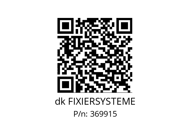   dk FIXIERSYSTEME 369915