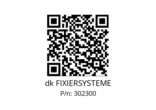   dk FIXIERSYSTEME 302300