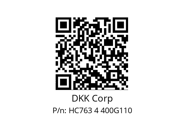   DKK Corp HC763 4 400G110