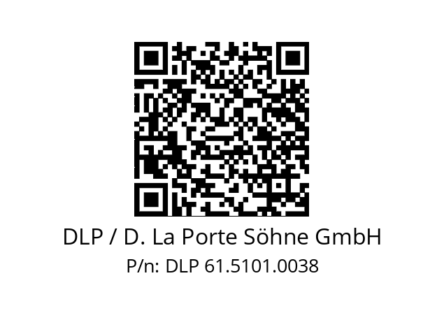   DLP / D. La Porte Söhne GmbH DLP 61.5101.0038