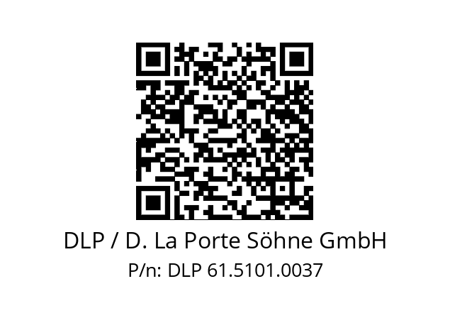   DLP / D. La Porte Söhne GmbH DLP 61.5101.0037