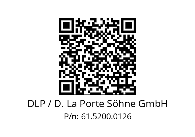   DLP / D. La Porte Söhne GmbH 61.5200.0126