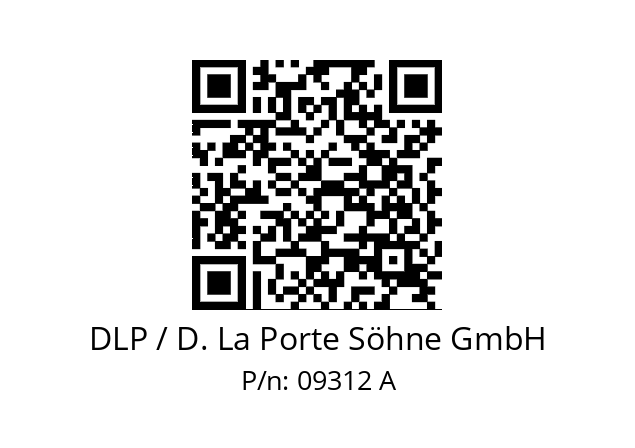   DLP / D. La Porte Söhne GmbH 09312 A