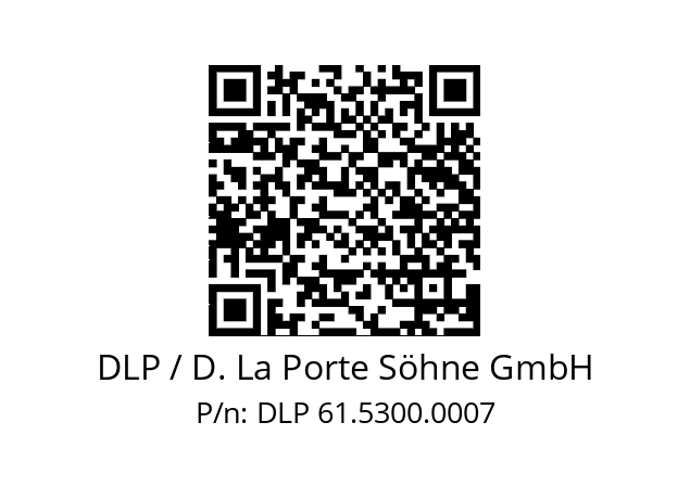   DLP / D. La Porte Söhne GmbH DLP 61.5300.0007