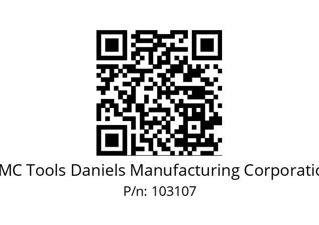   DMC Tools Daniels Manufacturing Corporation 103107