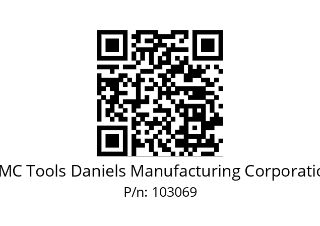   DMC Tools Daniels Manufacturing Corporation 103069