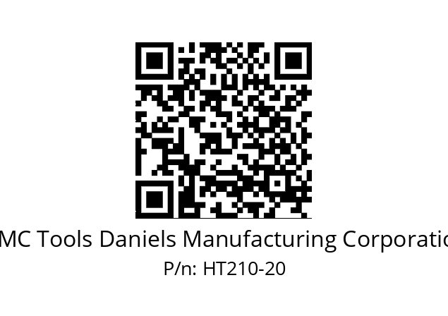   DMC Tools Daniels Manufacturing Corporation HT210-20