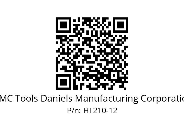   DMC Tools Daniels Manufacturing Corporation HT210-12