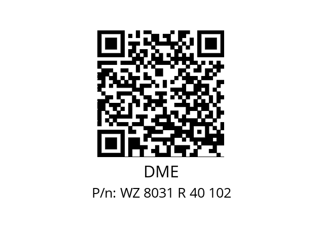   DME WZ 8031 R 40 102